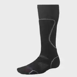 Black Smartwool PhD Medium Ski Sock