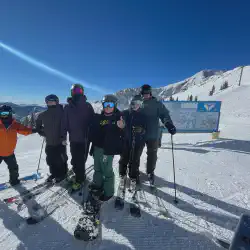 Standing in Mineral Basin after going through the Peruvian Tunnel at Snowbird