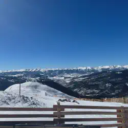 Top of the continental divide looking towards Zuma bowl with Keystone and Breckenridge visible in the background