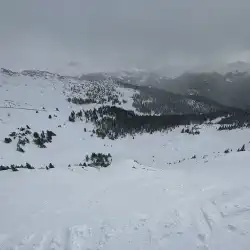 Dropping in off the top of the Zuma Cornice at A basin