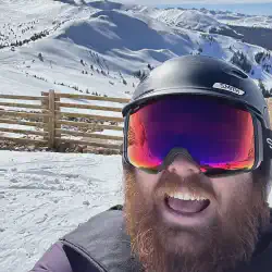 Selfie on the top of Copper Mountain