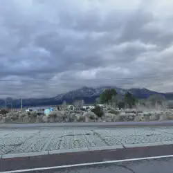 Dark storm clouds over the Taos Valley area